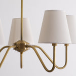 Opaluxe Brass Chandelier