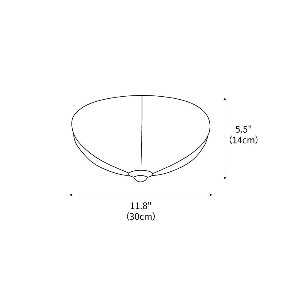 Orange Mushroom Ceiling Lamp 11.8"