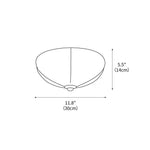 Orange Mushroom Ceiling Lamp 11.8"