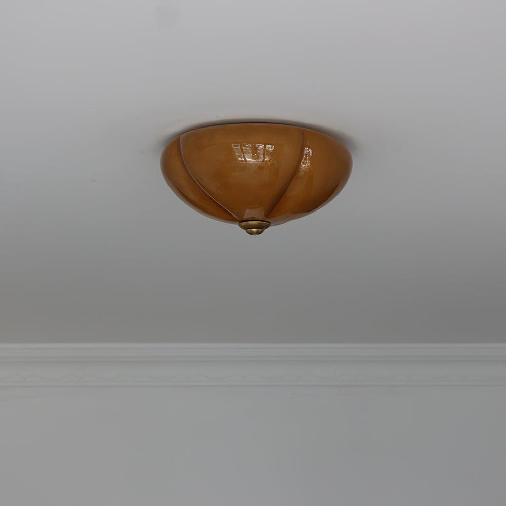 Orange Mushroom Ceiling Lamp 11.8"