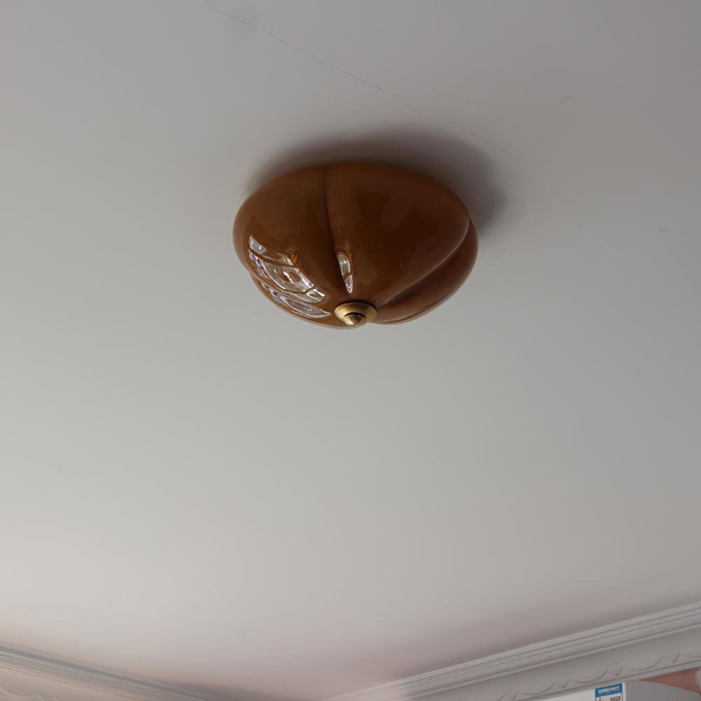 Orange Mushroom Ceiling Lamp 11.8"