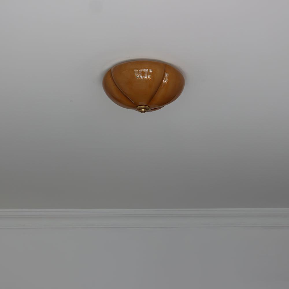 Orange Mushroom Ceiling Lamp 11.8"