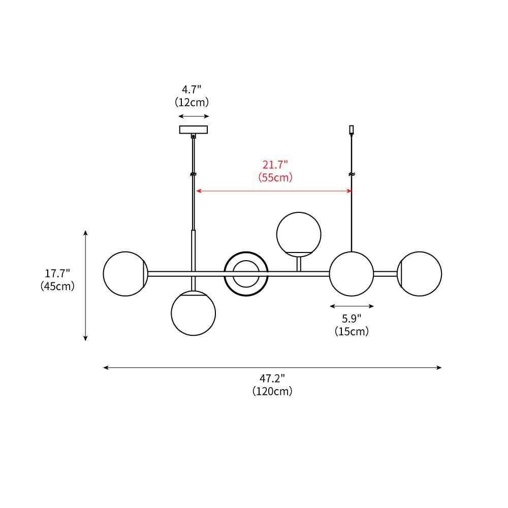 Orb Chandelier 47.2"