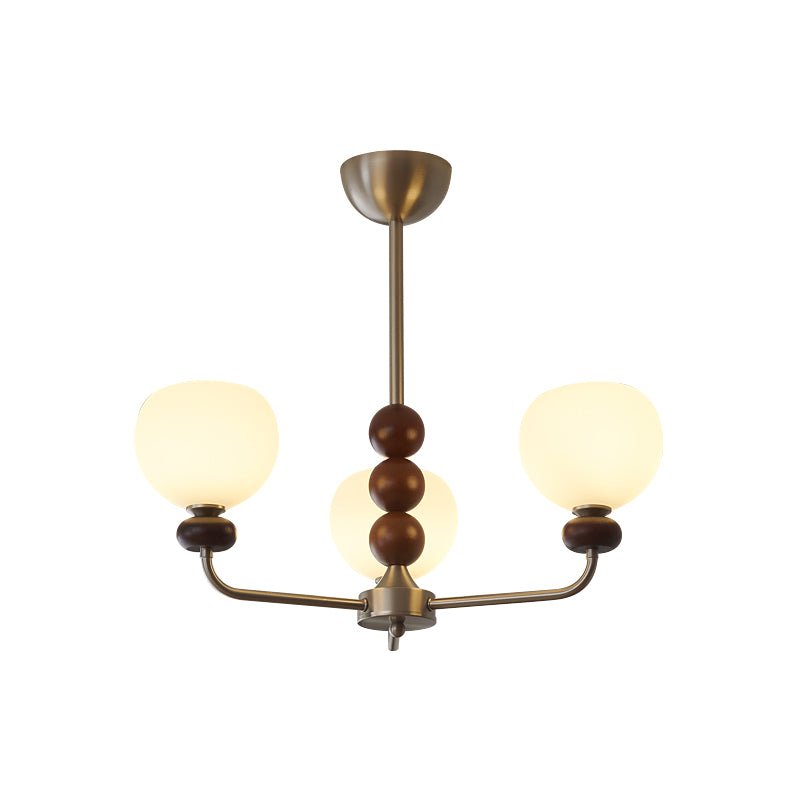 Orb Walnut Chandelier