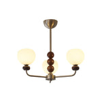 Orb Walnut Chandelier