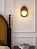 Orba Walnut Plug-in Wall Lamp