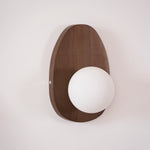Orba Walnut Plug-in Wall Lamp