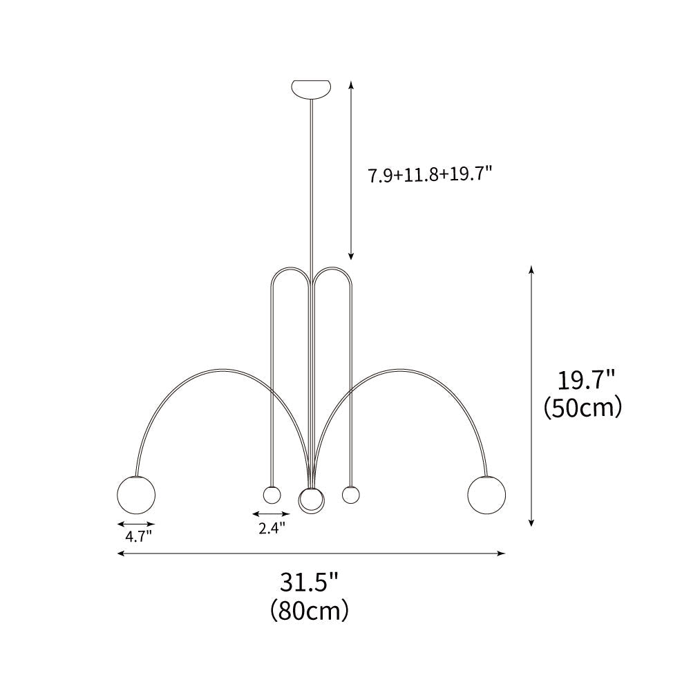 Orbit Bloom Chandelier