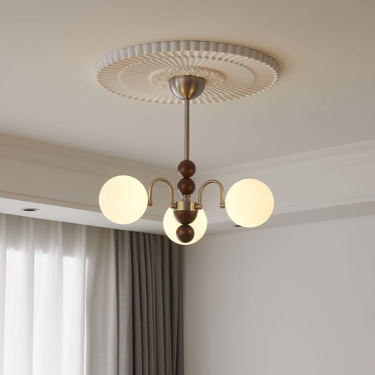 Orbital Curve Chandelier
