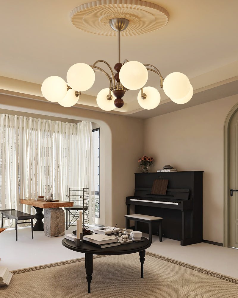 Orbital Curve Chandelier