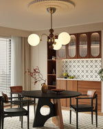 Orbital Curve Chandelier