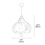 Orchid Fabric Pendant Light