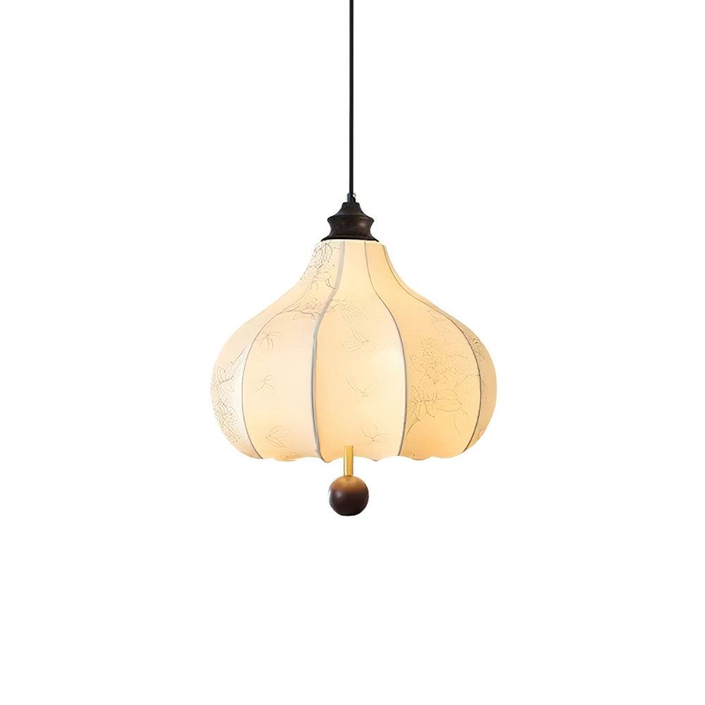 Orchid Fabric Pendant Light