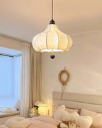Orchid Fabric Pendant Light