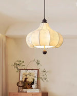 Orchid Fabric Pendant Light
