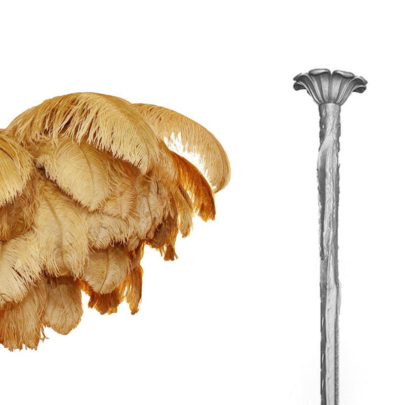 Ostrich Feather Chandelier