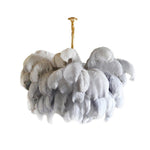 Ostrich Feather Chandelier
