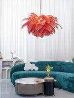 Ostrich Feather Chandelier