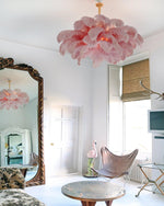 Ostrich Feather Chandelier