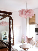 Ostrich Feather Chandelier