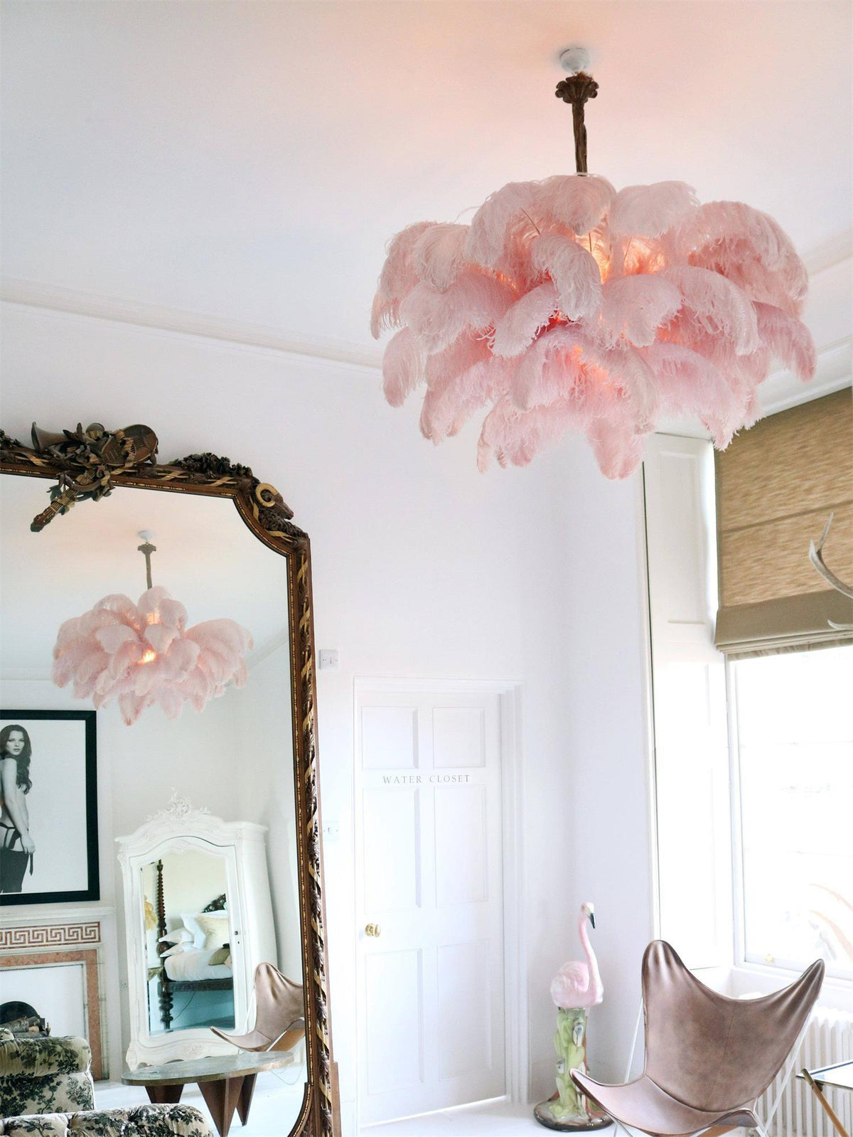 Ostrich Feather Chandelier