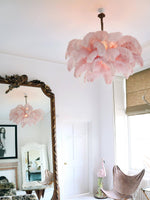 Ostrich Feather Chandelier