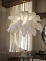 Ostrich Feather Chandelier