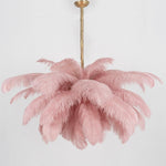 Ostrich Feather Chandelier