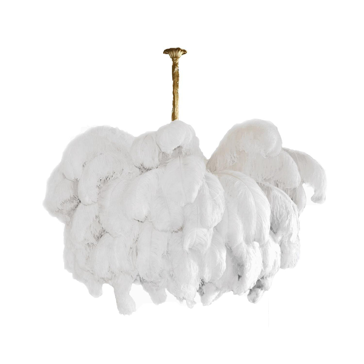 Ostrich Feather Chandelier