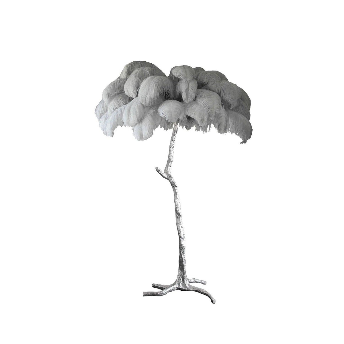 Ostrich Feather Floor Light 39.4″