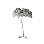Ostrich Feather Floor Light 39.4″