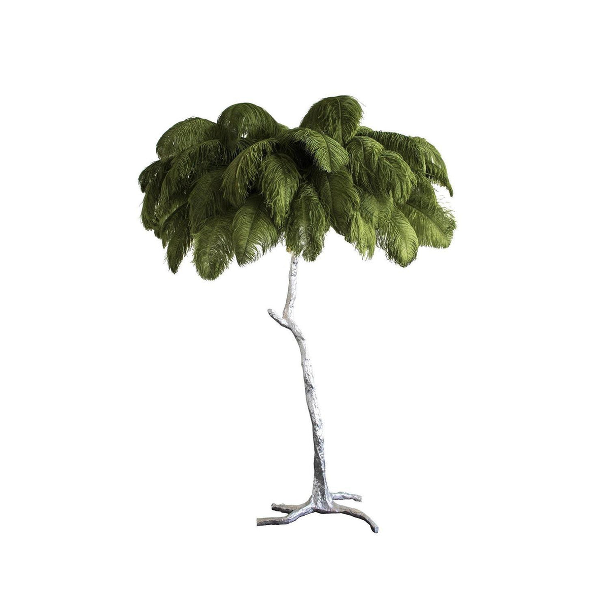 Ostrich Feather Floor Light 39.4″