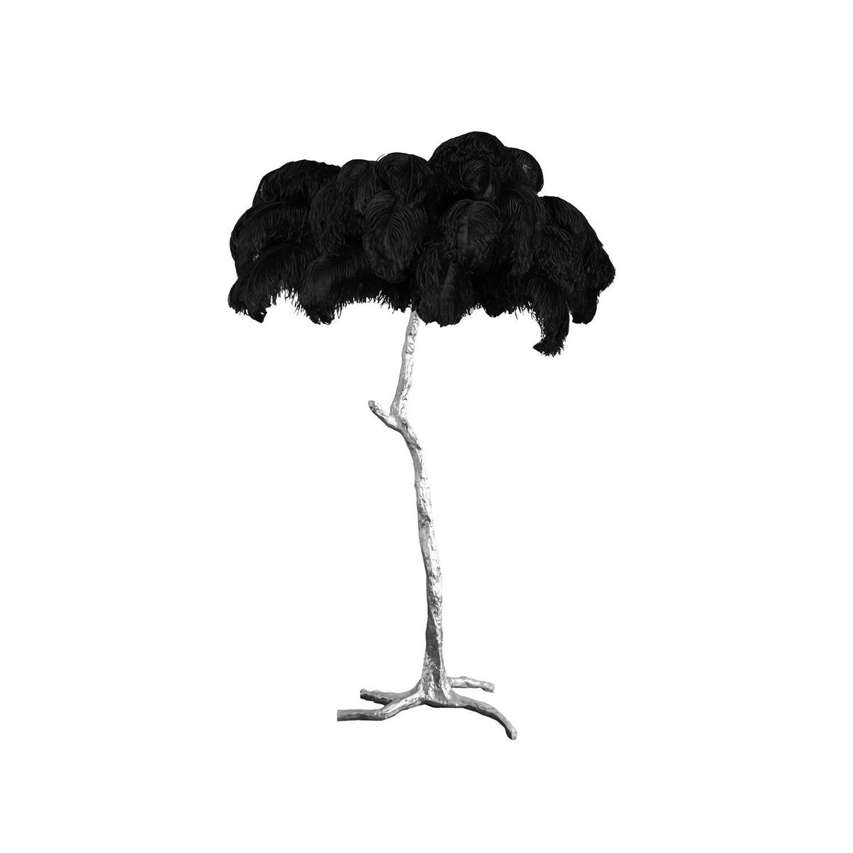 Ostrich Feather Floor Light 39.4″
