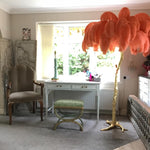 Ostrich Feather Floor Light 39.4″