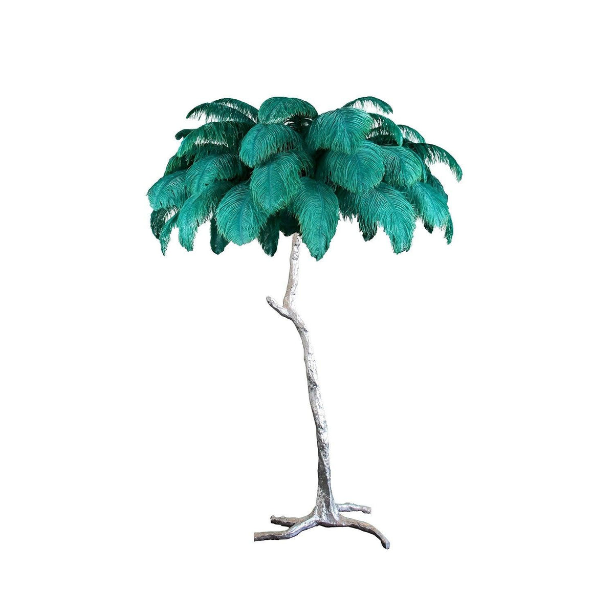 Ostrich Feather Floor Light 39.4″