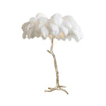 Ostrich Feather Floor Light 39.4″