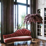 Ostrich Feather Floor Light 39.4″