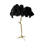 Ostrich Feather Floor Light 39.4″