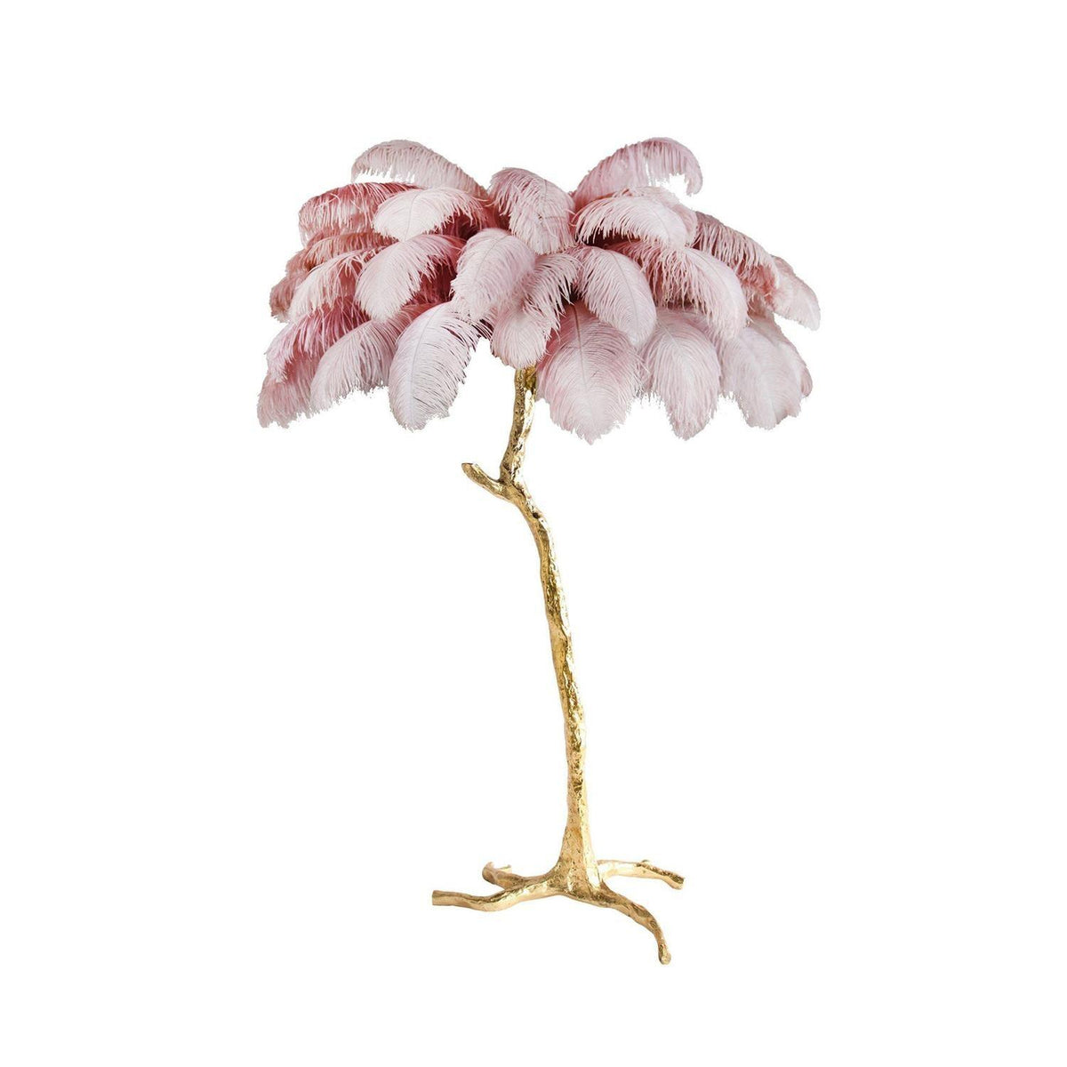 Ostrich Feather Floor Light 39.4″