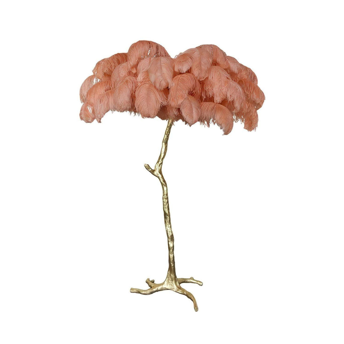 Ostrich Feather Floor Light 39.4″