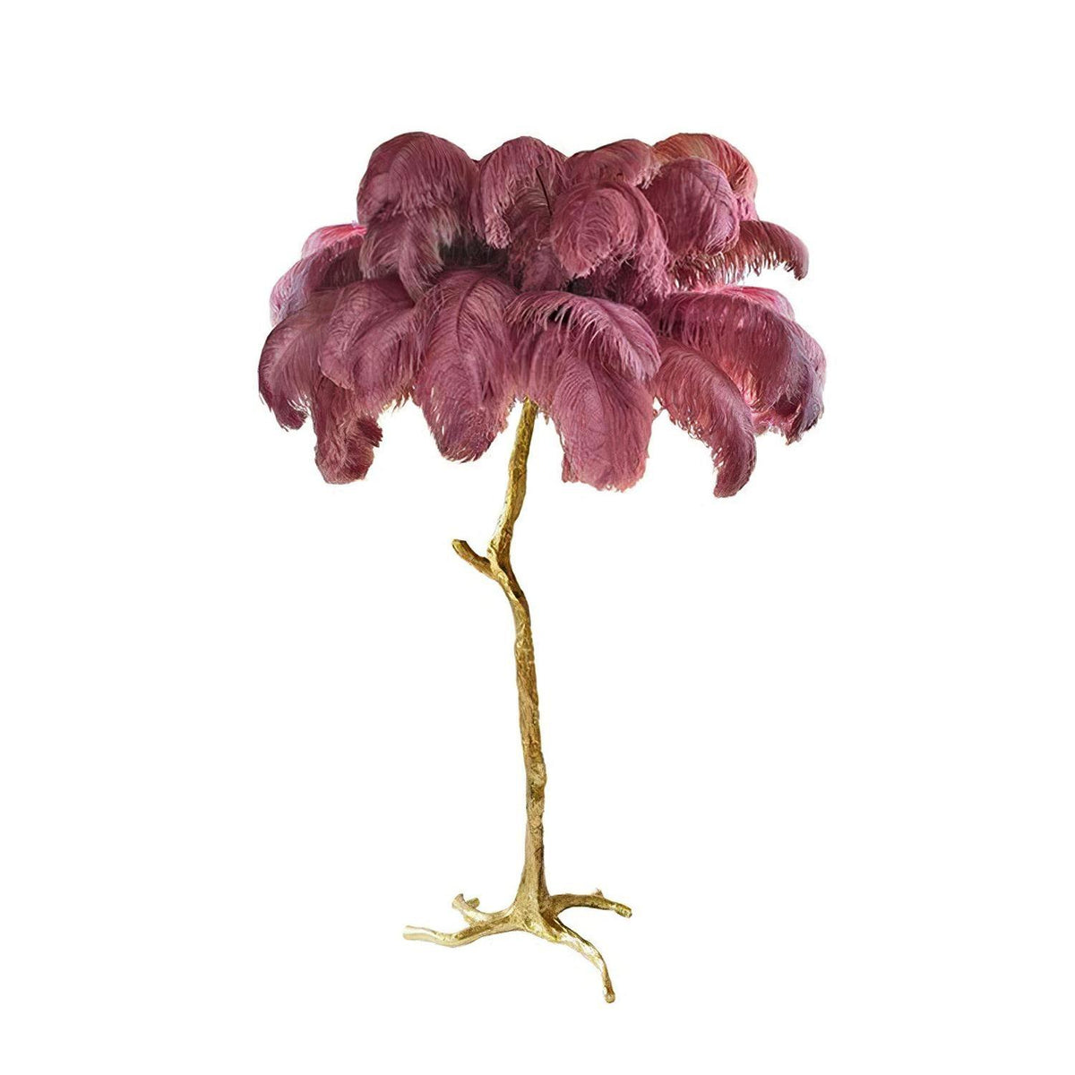 Ostrich Feather Floor Light 39.4″