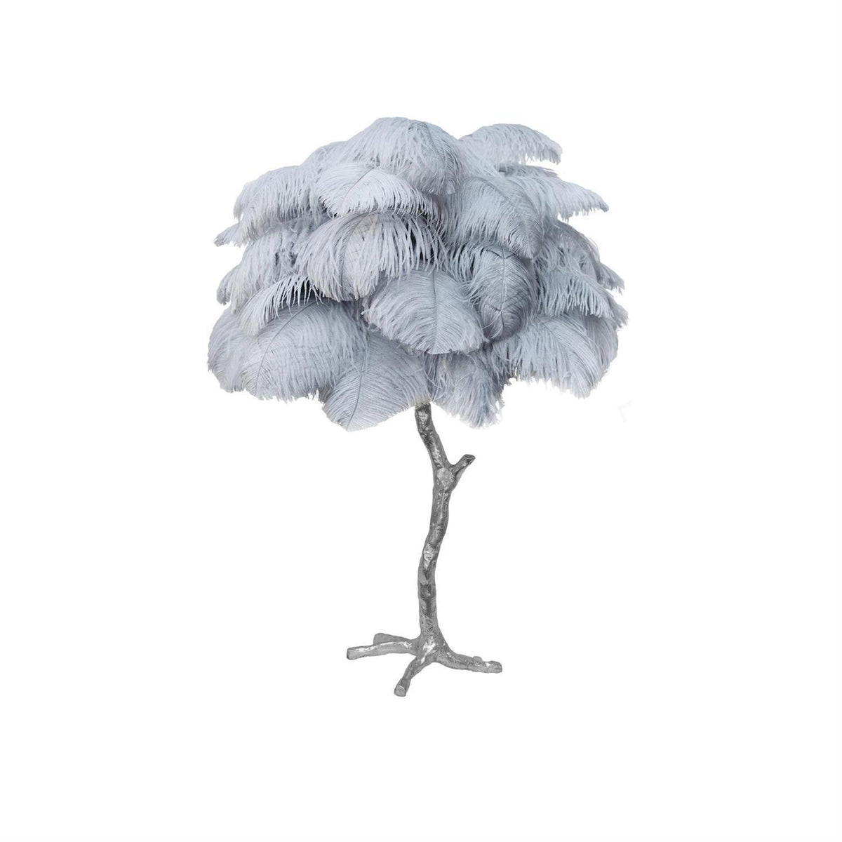 Ostrich Feather Table Lamp 29.5″