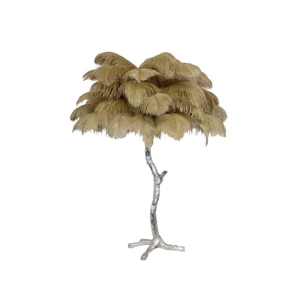 Ostrich Feather Table Lamp 29.5″