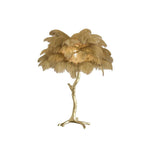 Ostrich Feather Table Lamp 29.5″