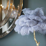 Ostrich Feather Table Lamp 29.5″