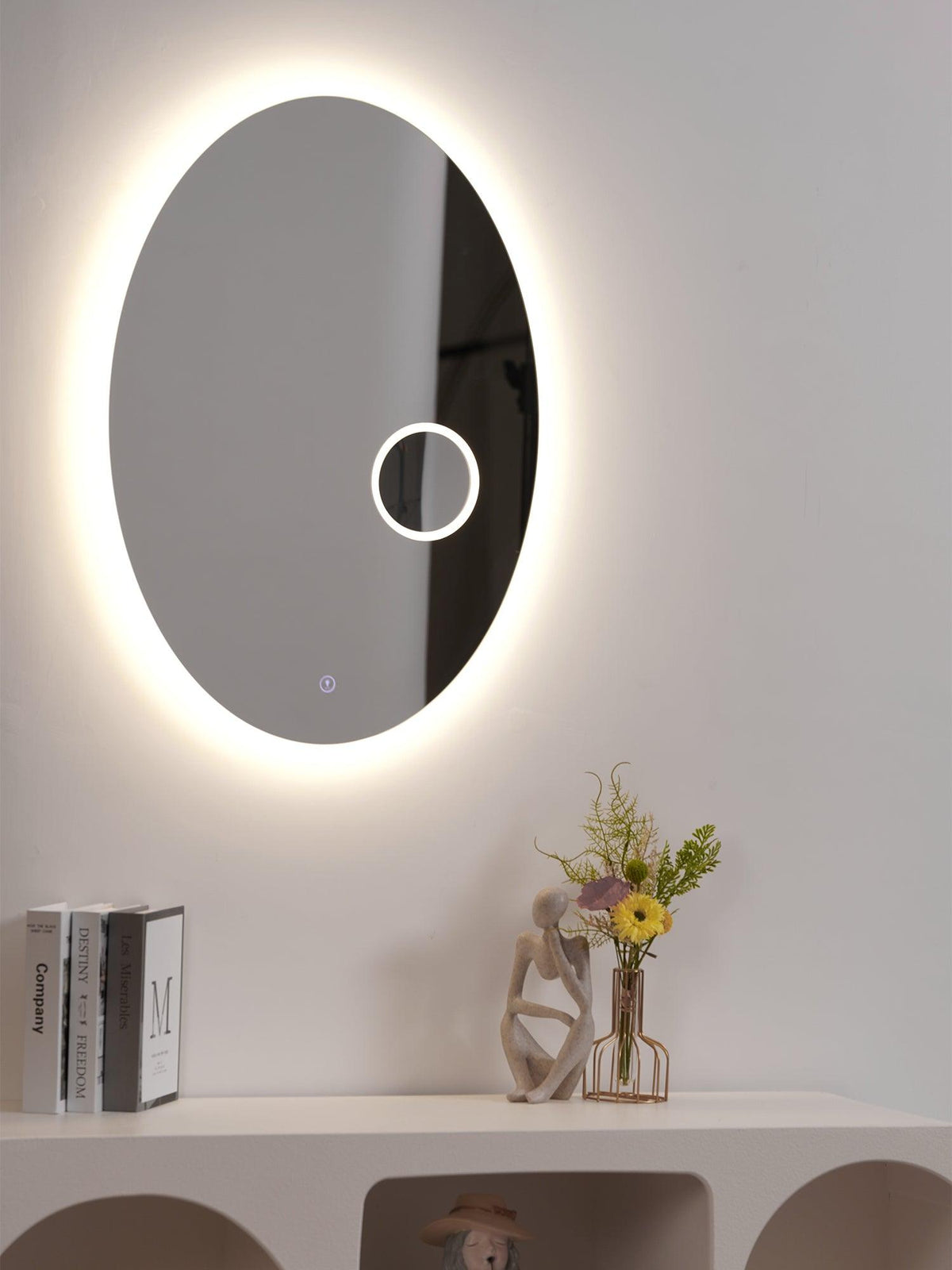 Oval Mirror Light