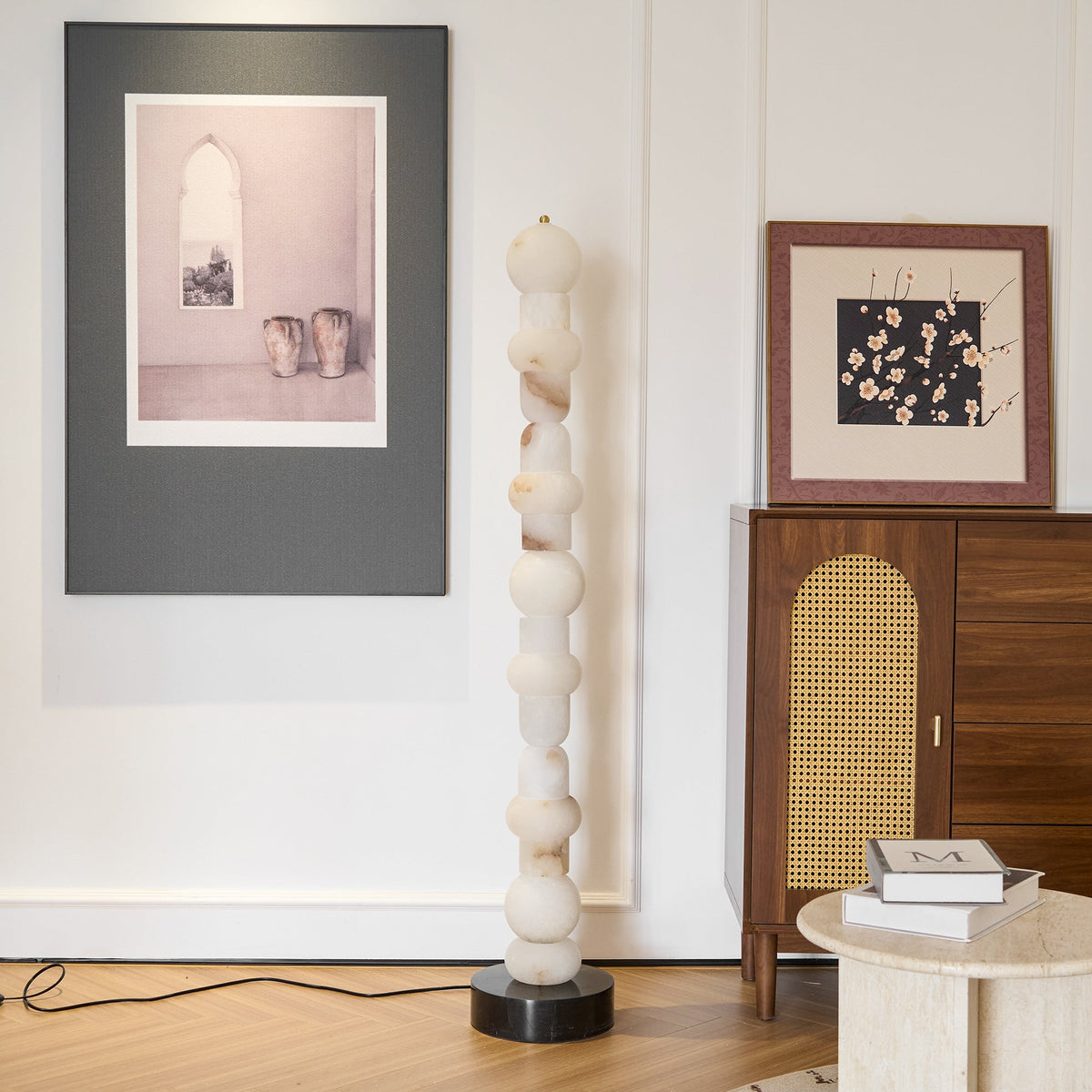 Spanish Alabaster Floor Lamp