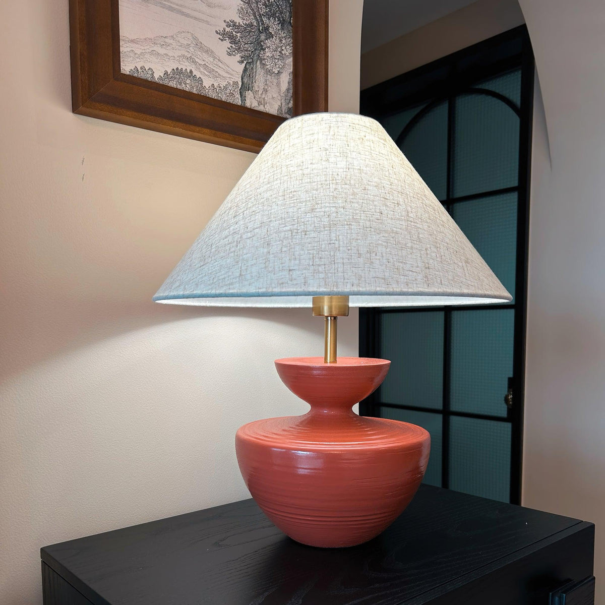 Painted Table Lamp