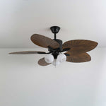 Palm Whisper Tropical Ceiling Fan Light