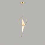 Paper Crane Bird LED Chandelier